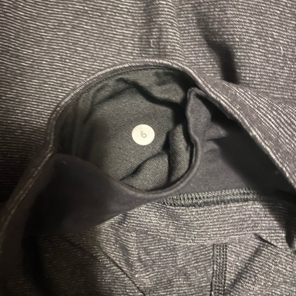 Lululemon Wunder Under Leggings Full Length Size 6 Mini Stripes - Picture 5 of 8